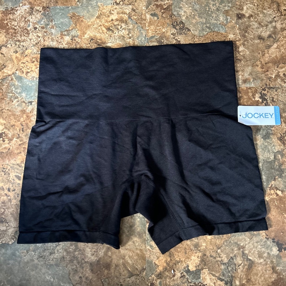 Jockey Shapewear Shorts Womens Size XXL Black Shaping Short Stretchy